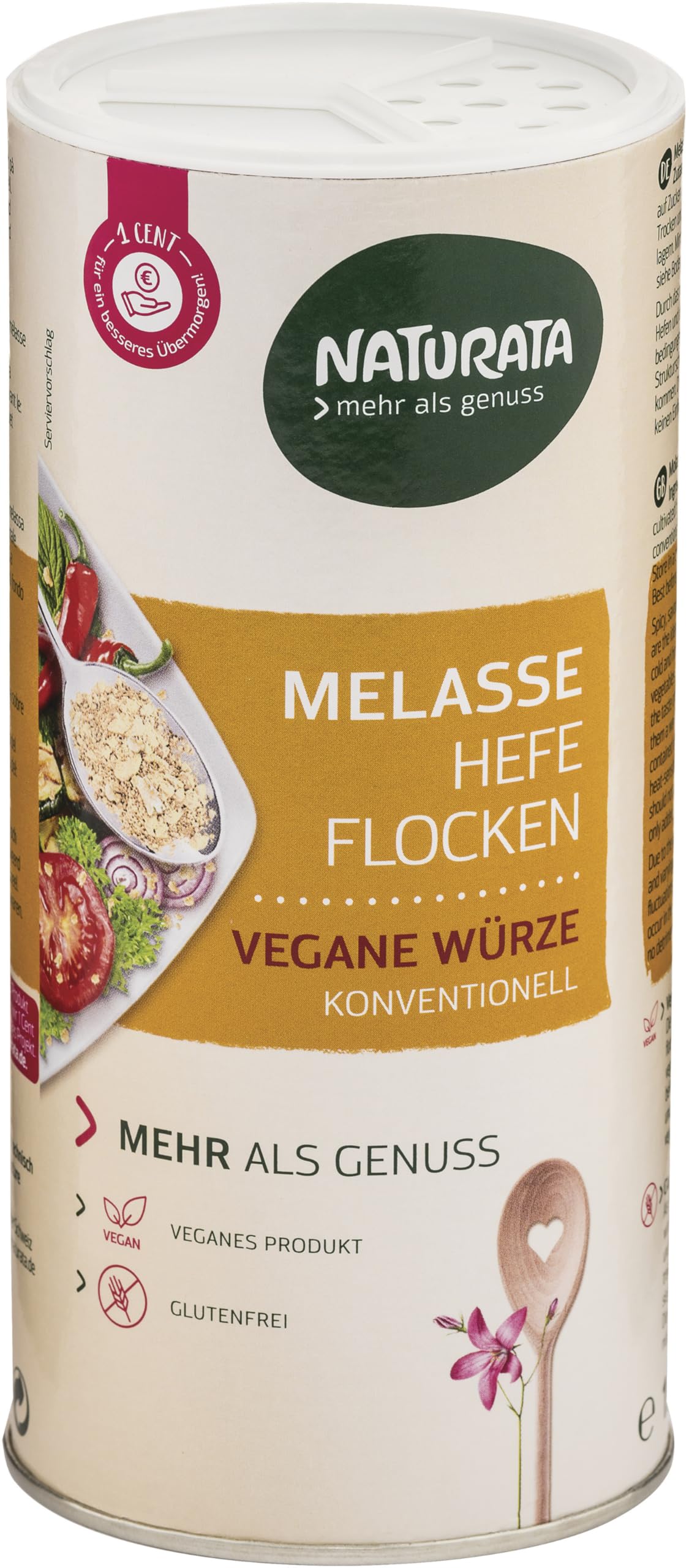Melasse Hefeflocken, Dose 6 x 150 g