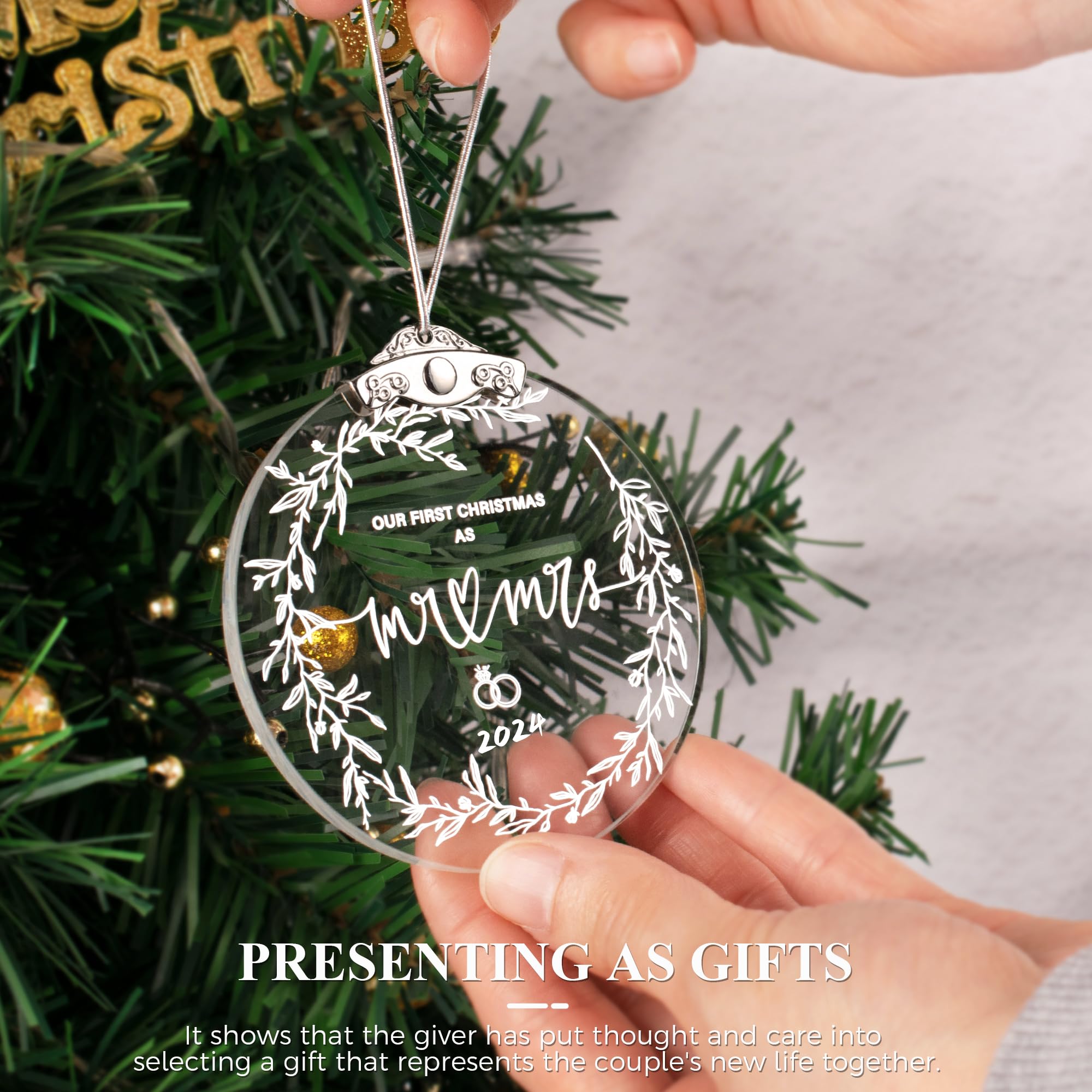 Amazon.co.jp: First Christmas Married オーナメント 2024年