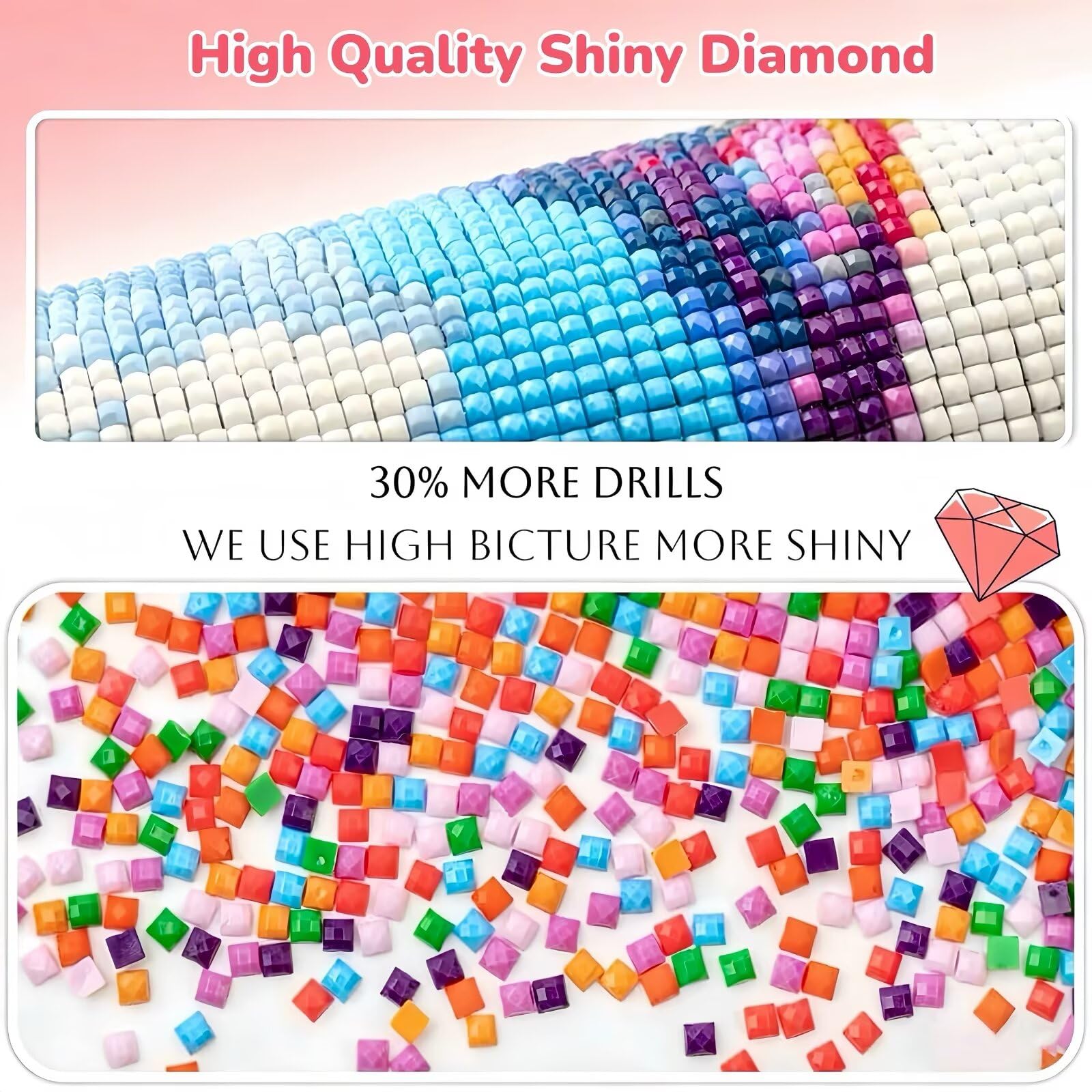 Diamond Painting Traum Diamond Painting Erwachsene Groß XXL Tier, 5D Full Eckige Steine Drill Diamanten Malen Nach Zahlen, DIY Set Kreativ Set für Erwachsene Home Decor Wanddeko 70x140cm, Cod-694