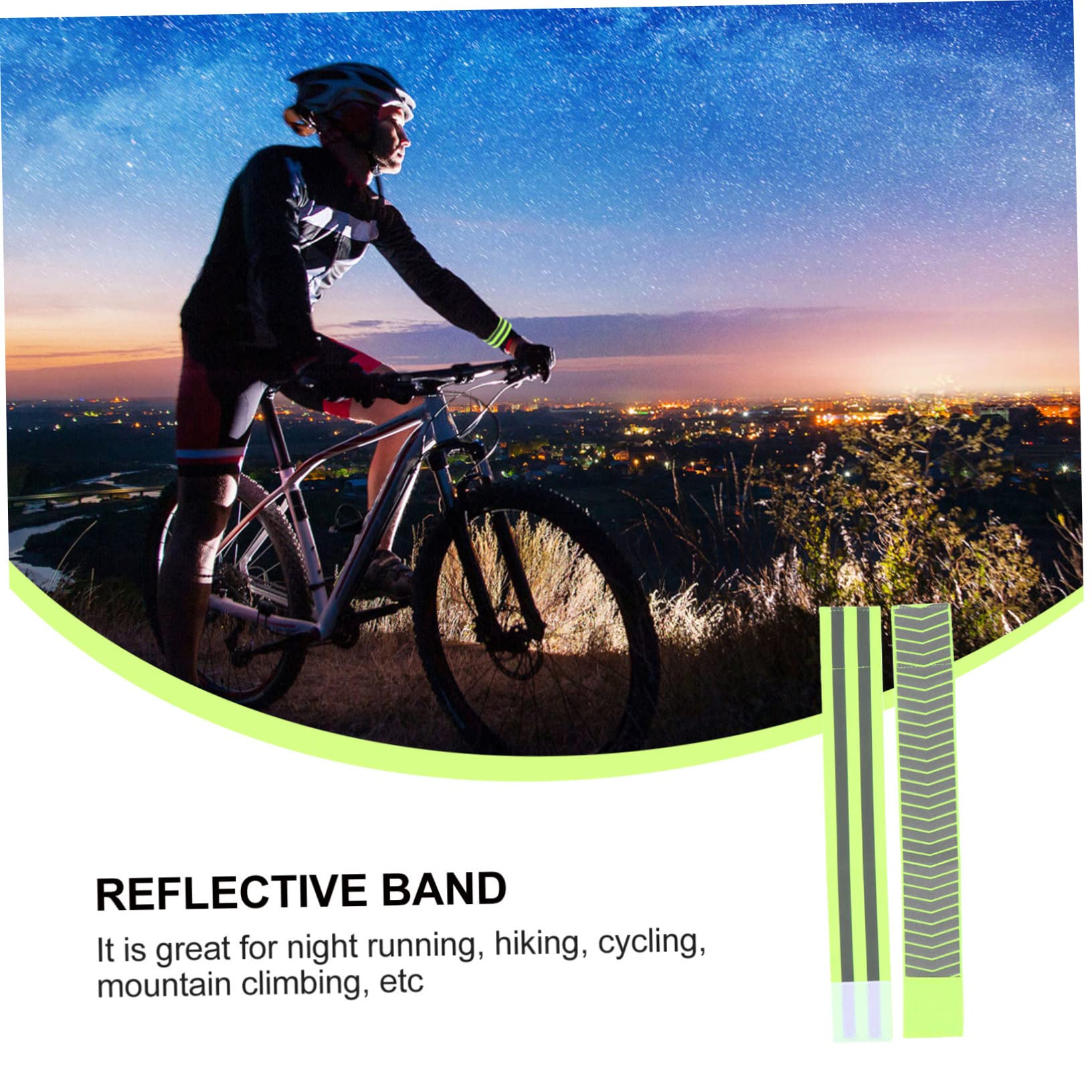 BESTonZON Brassards De Réfléchissants pour Course Élastiques Visibilité pour Jogging Cyclisme