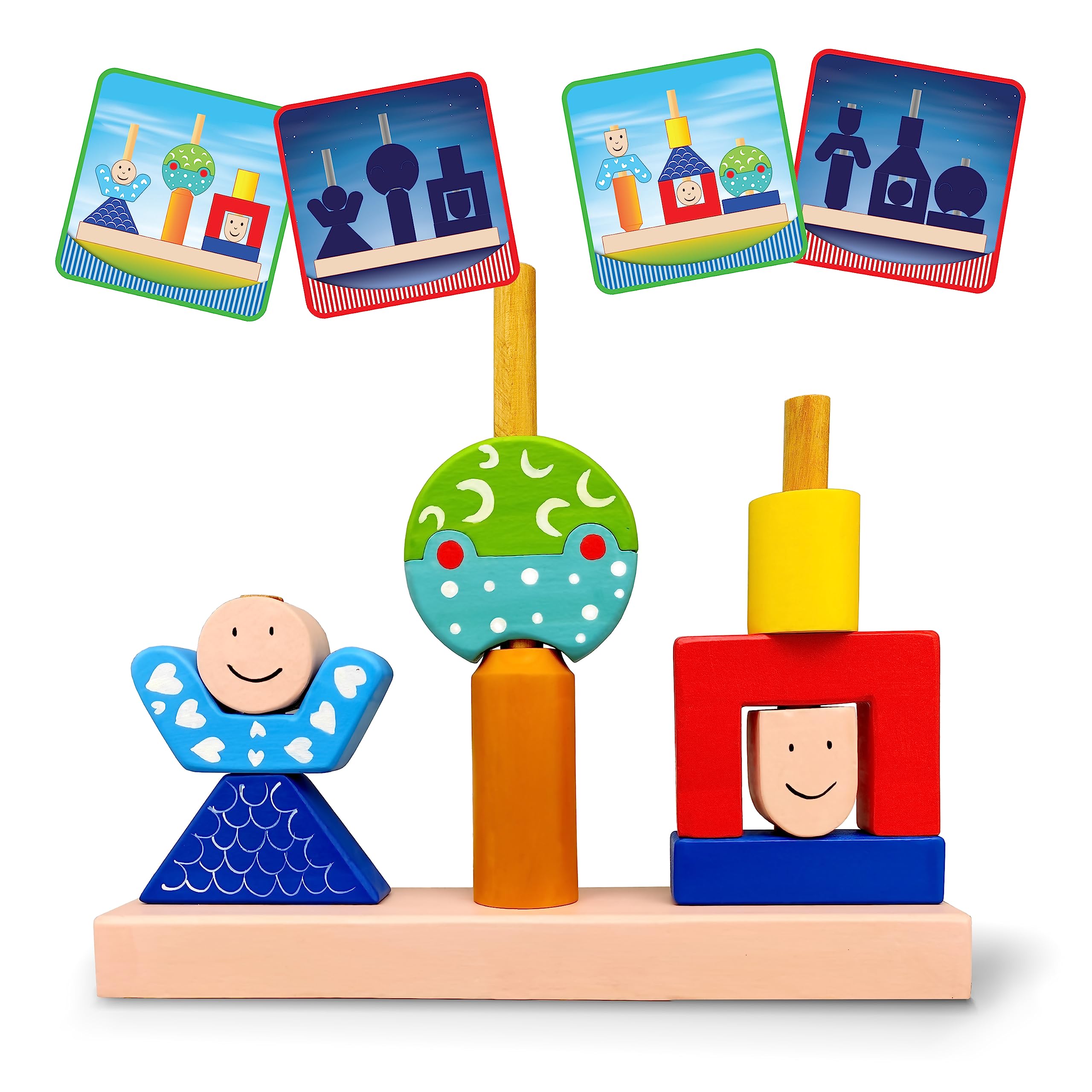 WONDRBOX Wooden Toys for Babies/Kids, Boys & Girls of 1, 2, 3, 4 Years Old Age (Multicolor) (Day & Night) (B0CB442LSM) Amazon Price History, Amazon Price Tracker