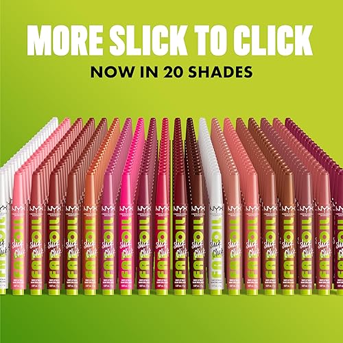 Miniatura 7 de NYX PROFESSIONAL MAKEUP Fat Oil Slick Click, Bálsamo labial vegano, ligero, construible y pigmentado, próspero