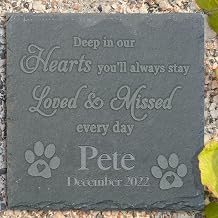 Pet Memorial Stones, Pet Memorial Gifts for Pet, Pet Garden Stone Grave Marker for Pet, Pet Headstone Sympathy Gifts, Pet Loss Gifts, Pet Remembrance Gifts