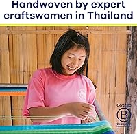 Vista 6 de Yellow Leaf Hammocks - Hamaca tejida a mano de tamaño doble, con capacidad para 1 a 2 personas, 400 libras máximo, resistente a la intemperie