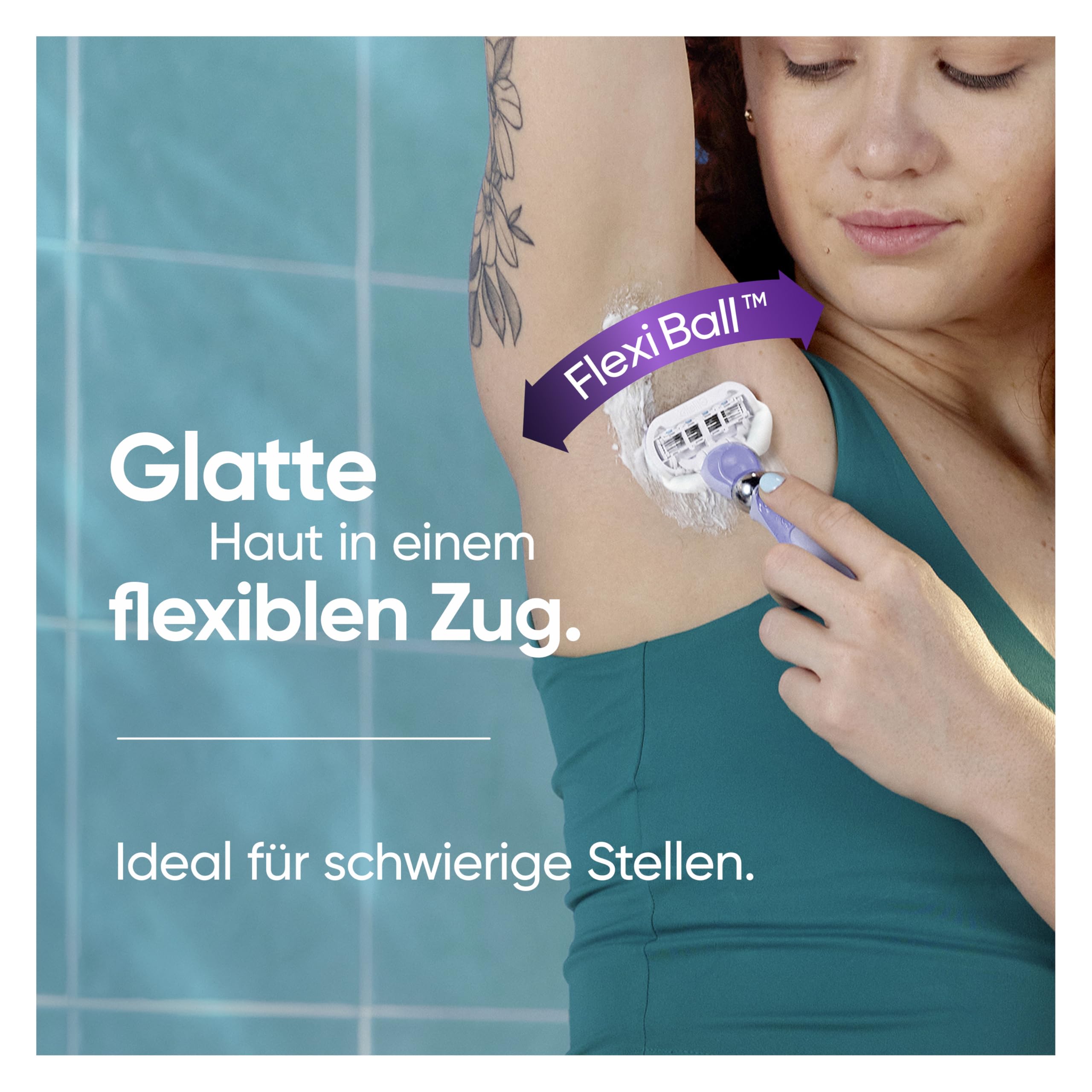 Gillette Venus Extra Smooth Swirl Rasierklingen Damen, 8 Original Ersatzklingen für Damenrasierer, Nassrasierer für Eine Glatte Rasur