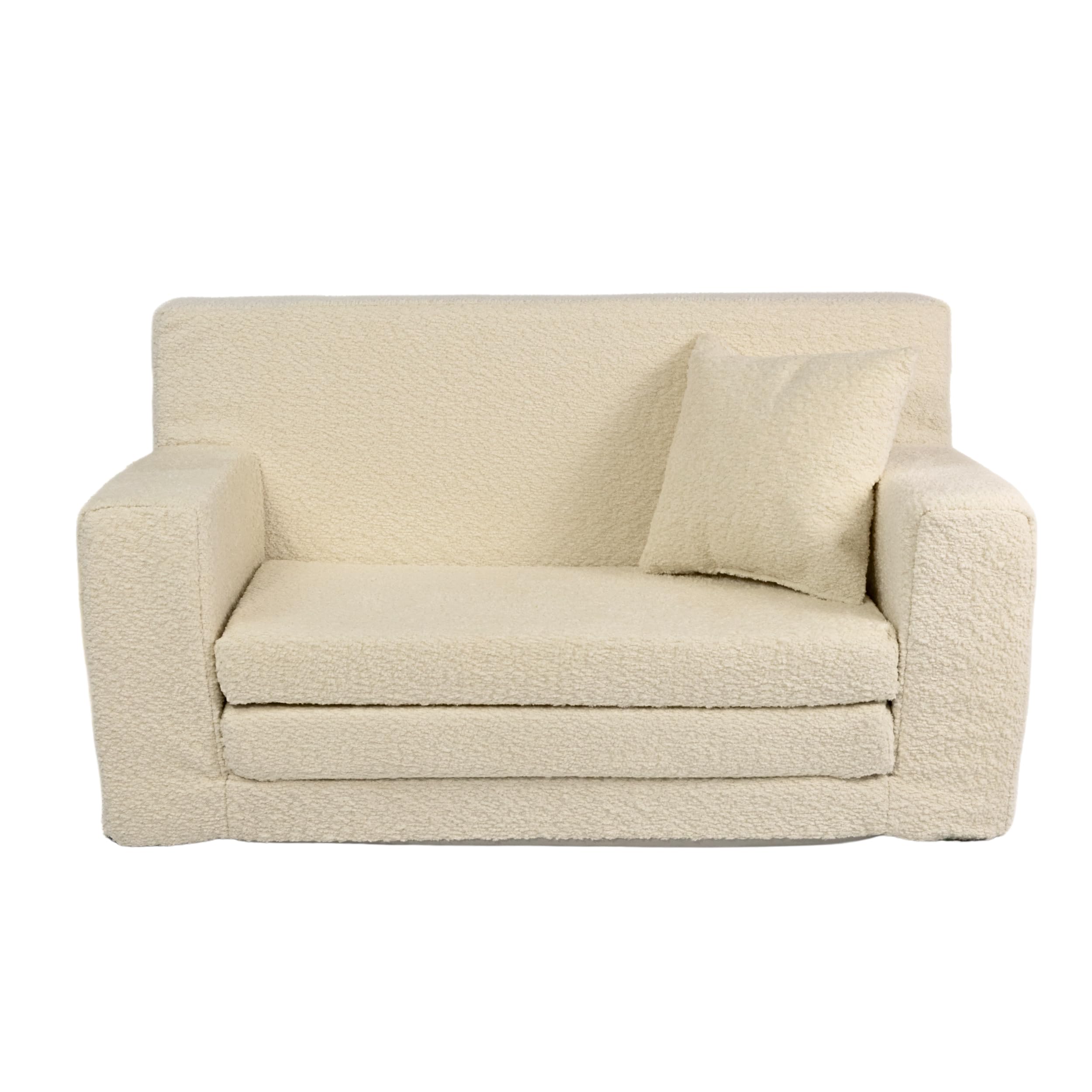 FORTISLINE Kindersofa ausklappbar - Schlafcouch mit 2in1-Funktion