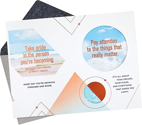 Miniatura 2 de Hallmark Tarjeta de cumpleaños para hijo (decoración colgante o exhibible, montañas modernas)