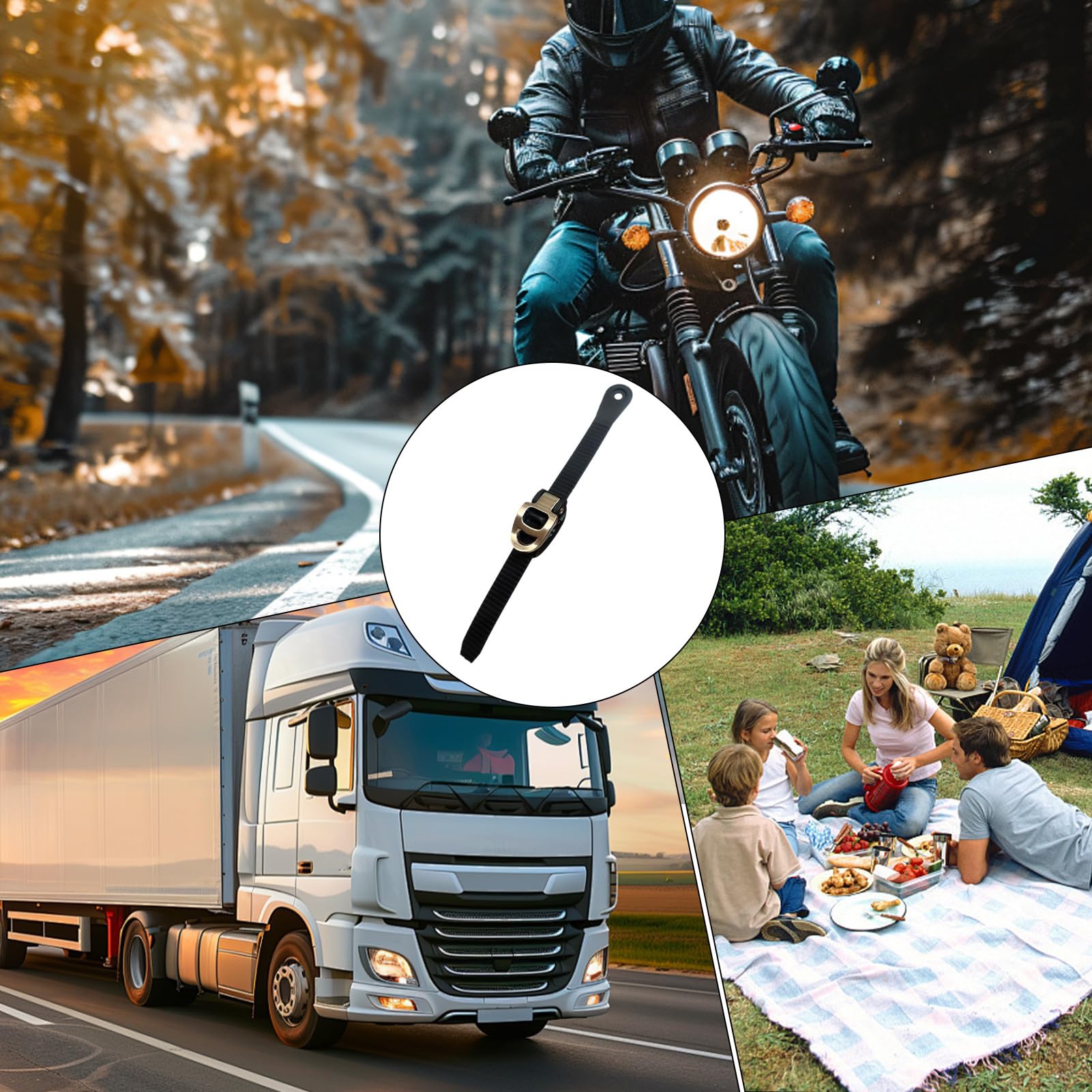 4 Pièces Sangles D'Arriage Courtes, Sangle De Fixation Réglables Avec Serrure à