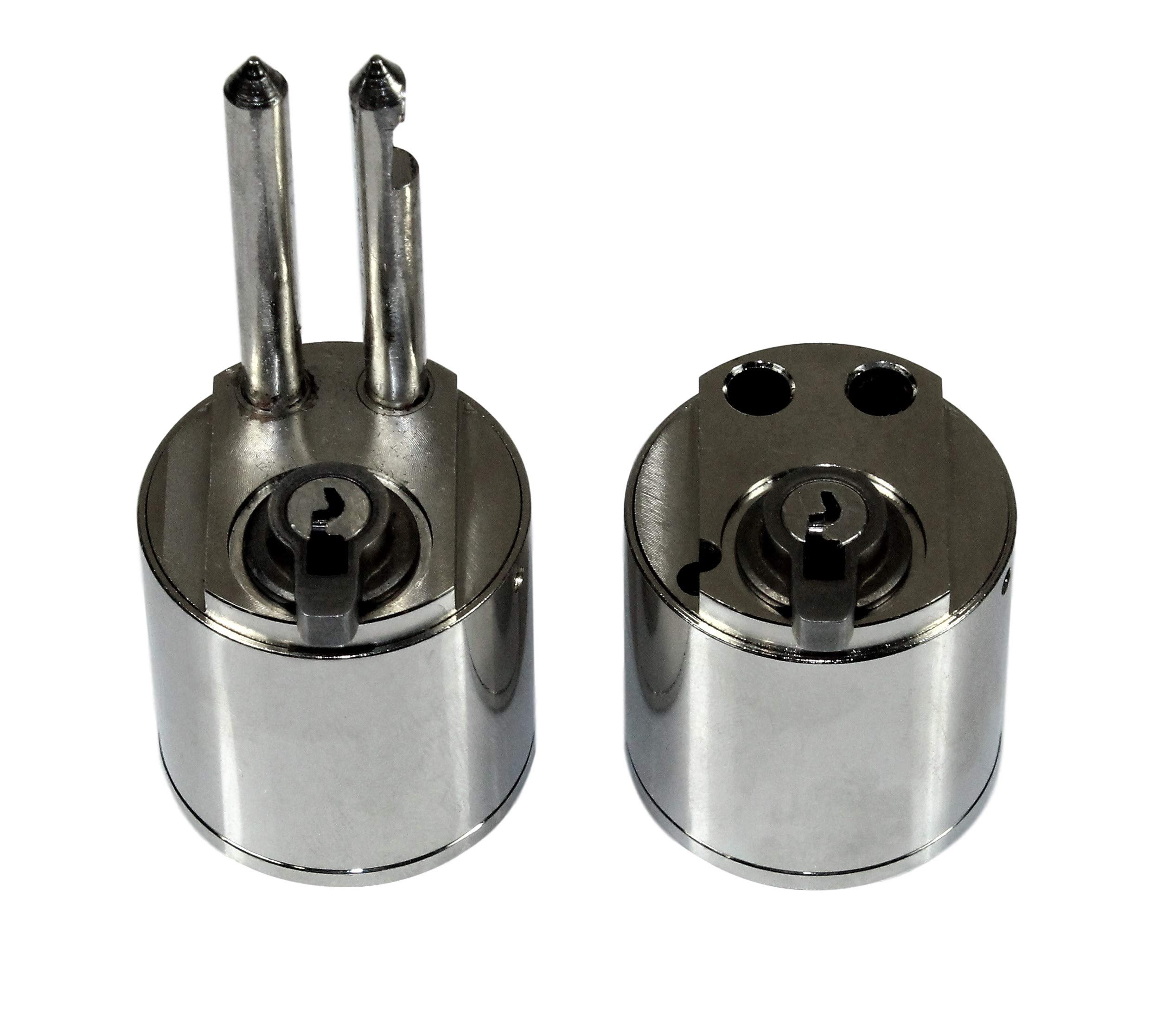 BKS Rundschloss/Rundzylinder mit Schließbart, Baulänge: 25/25 (Gesamtlänge 64mm), neue Bauform, auch Gleichschließend mit anderen Profilzylindern (Hinweistext von SN-Gebäudetechnik GbR beachten !)