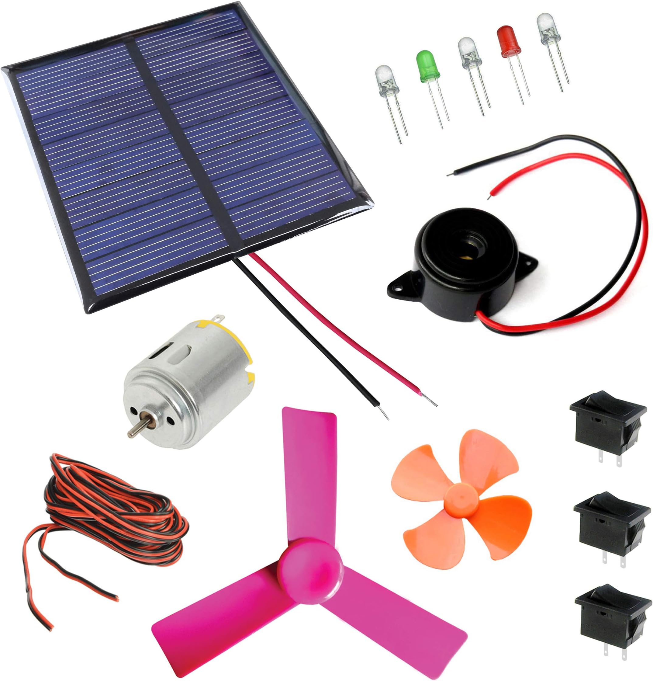 Kit4Curious14 in 1 solar educational diy kit with instruction - Multicolor