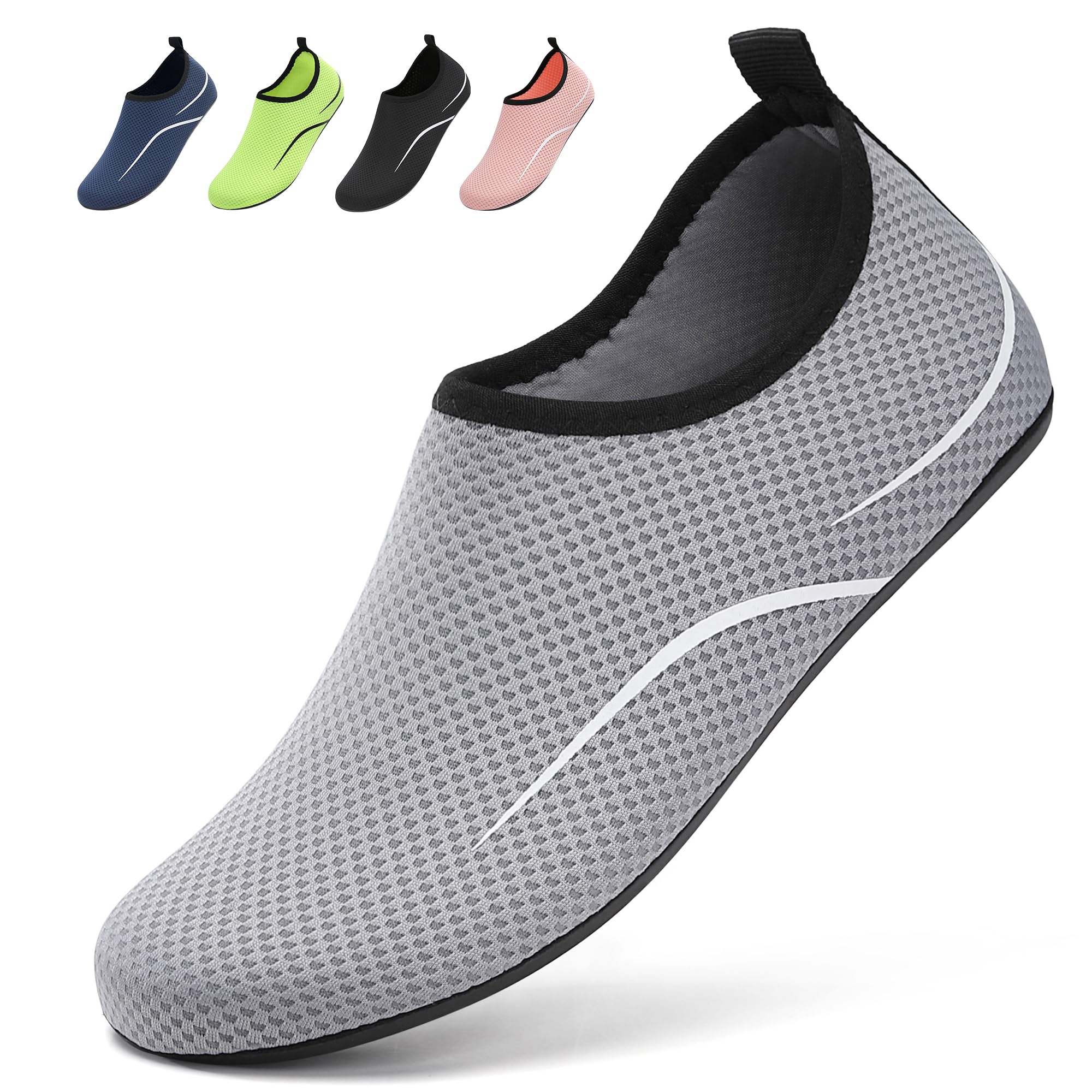 BARFULKER Schwimmschuhe Badeschuhe Damen Herren - Schnell Trocknend Wasserschuhe Leicht Strandschuhe Surfschuhe für Männer Frauen, Aquaschuhe für Pool Beach Yoga