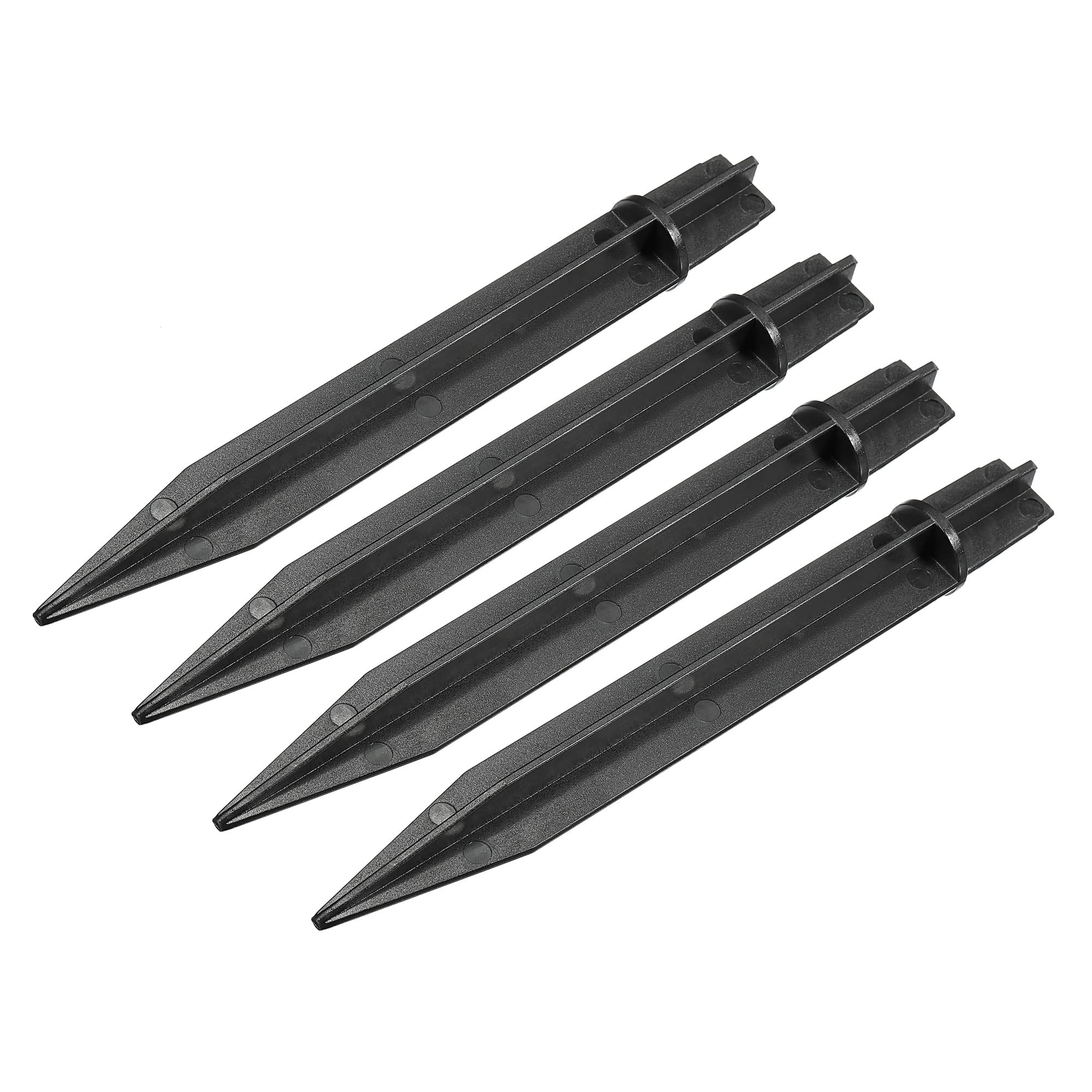 MECCANIXITY Plastic Ground Spikes 8 2 Inch Landscape Stakes Light Replacement for Solar Torch Lamps of Garden Pathway