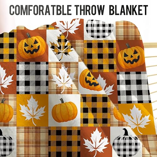 Miniatura 10 de Levens Manta de animales del bosque, regalos para mujeres y niñas, cálida decoración temática de ciervos, conejos, búhos, zorros, para sofá, cama,