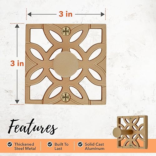 Miniatura 10 de Autumn Alley Gancho negro para toallas de baño, gancho para bata montado en la pared, ganchos decorativos de pared para toallas, batas, abrigos