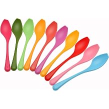 Kotobuki Petite Multi-Use Spoon Set, Assorted Colors, Set of 10