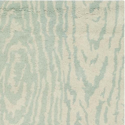 Miniatura 3 de MARTHA STEWART x SAFAVIEH MSR4534D - Alfombra de lana sintética hecha a mano de 9 x 12 pies, color gris niebla