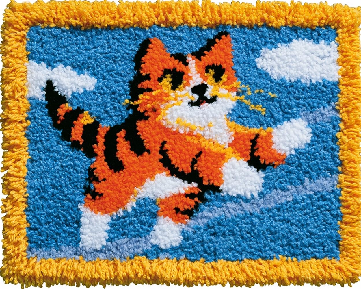 FWRTYCB Latch Hook Rug Kits, Dancing cat