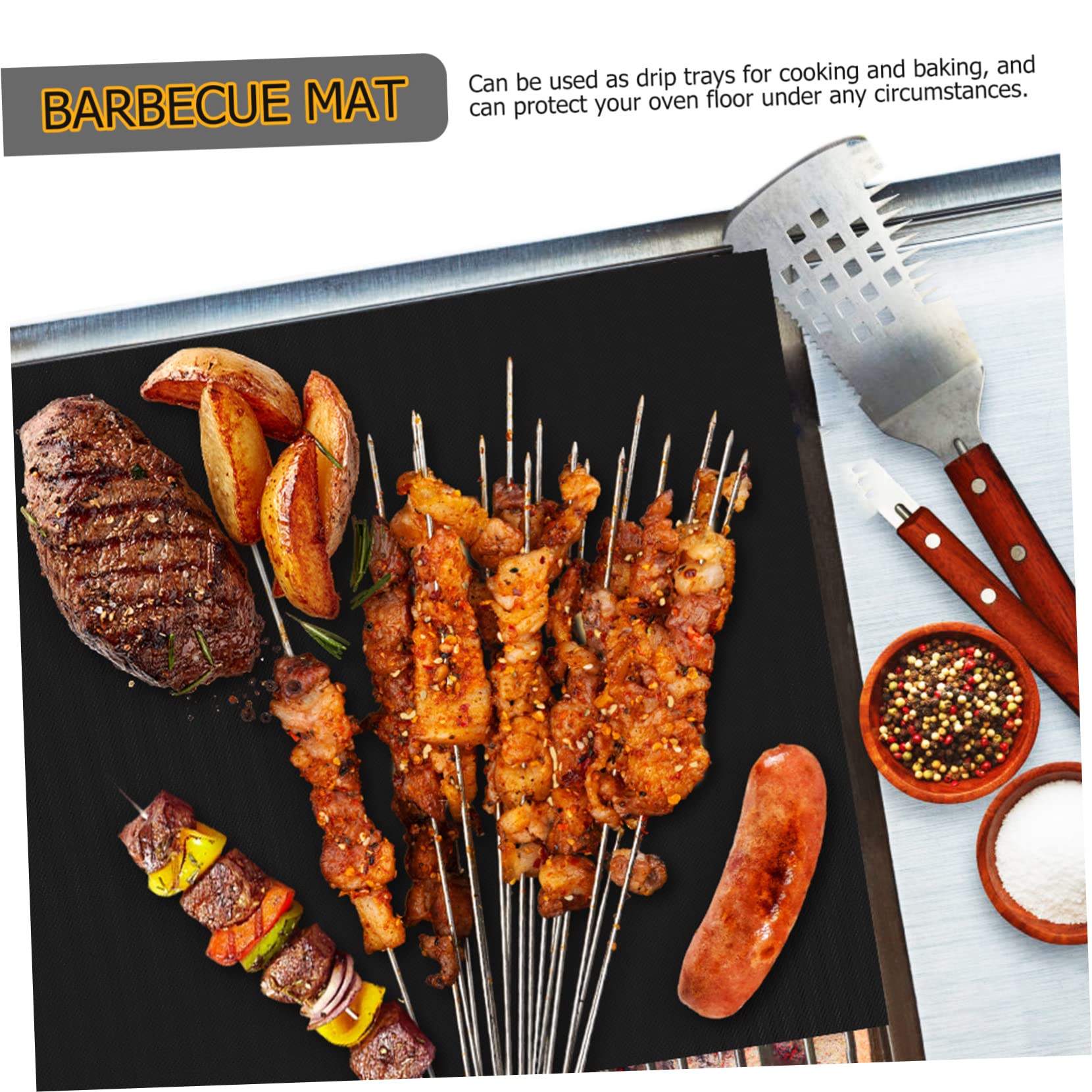 Ciieeo Estera De Parrilla Tapetes Para Hornear 9 Piezas Revestimientos Reutilizables Para La Base Del Horno