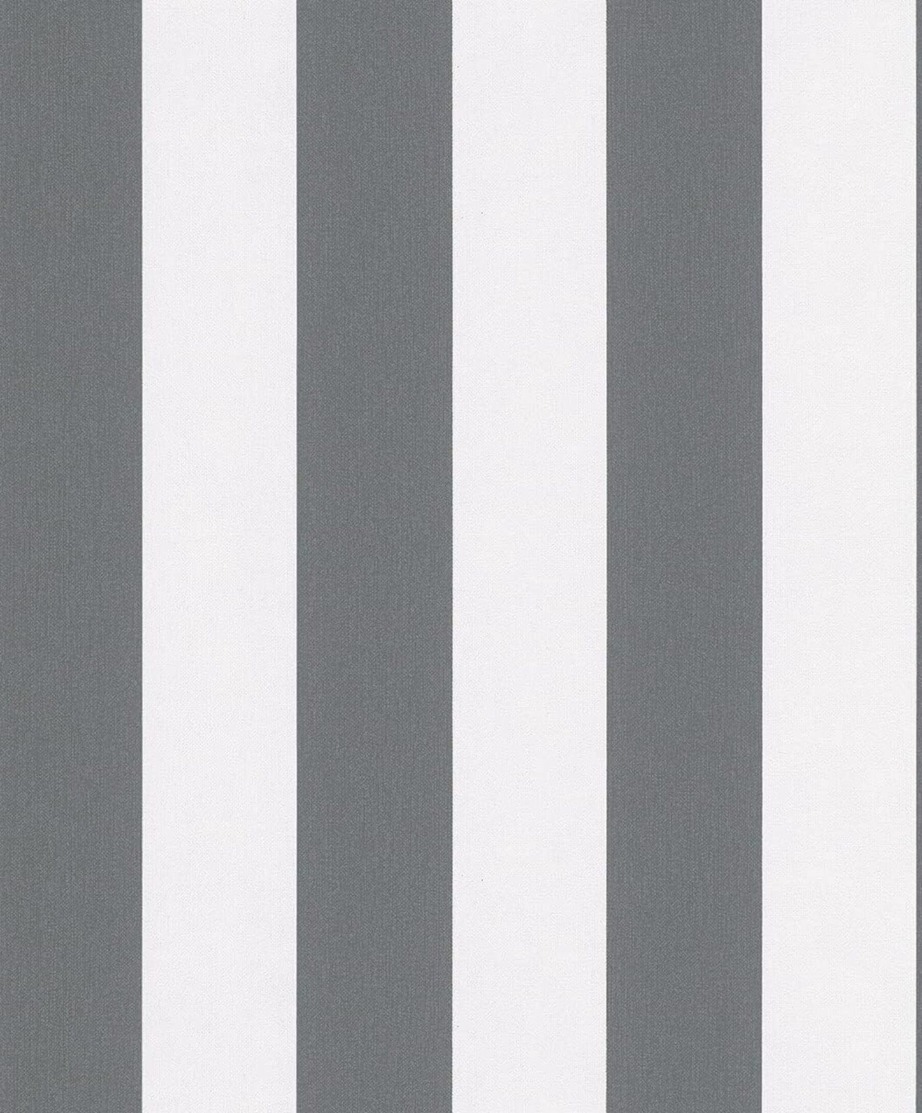 WALLCOVER Non-Woven Wallpaper Black Stripes Country House White Lines Modern Block Stripe Wallpaper Fine Structure 10.05 x 0.53 m Made in Germany - Image 3
