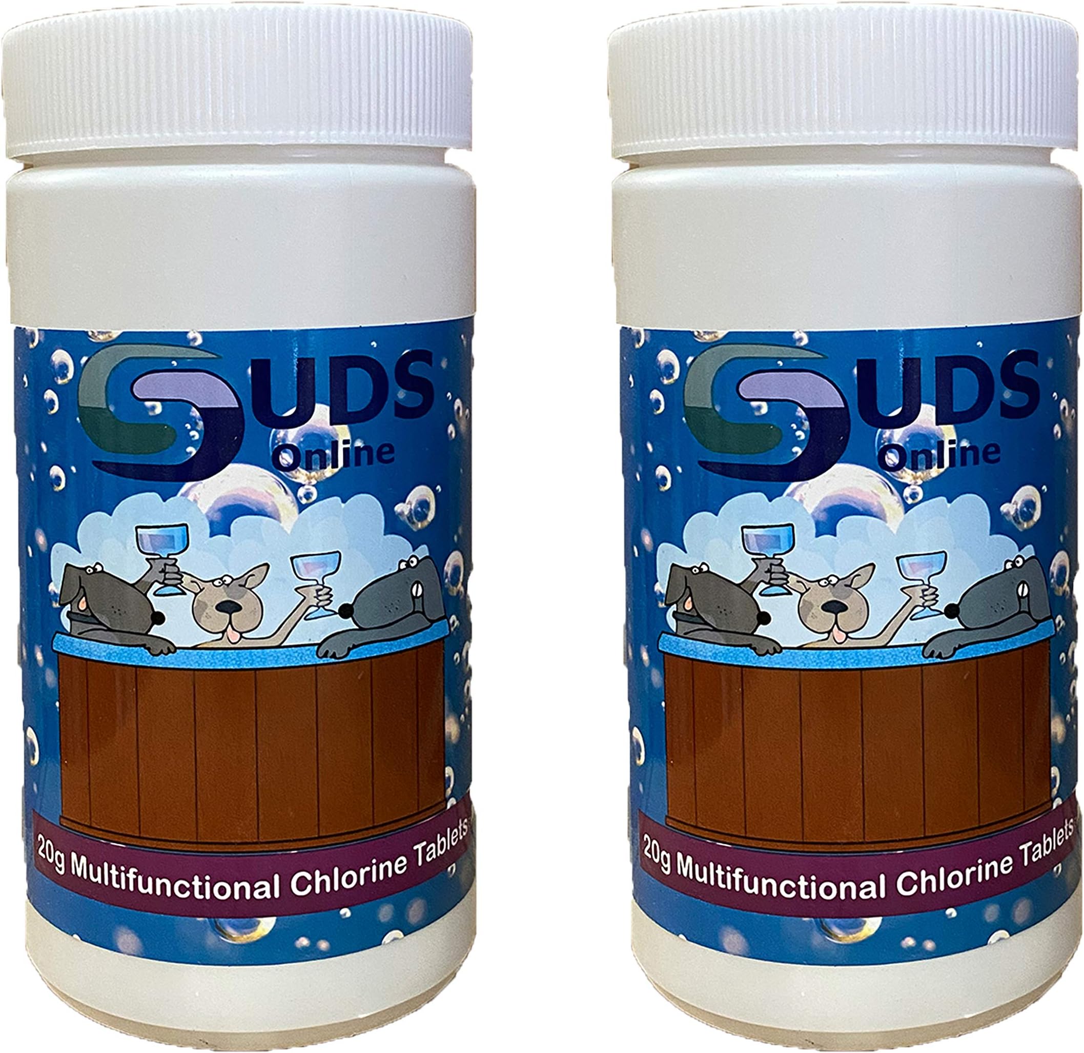 Chlor-Clean Tablets Chlorine x 6 Tubs (100 Tablets per Tub) : Amazon.co ...