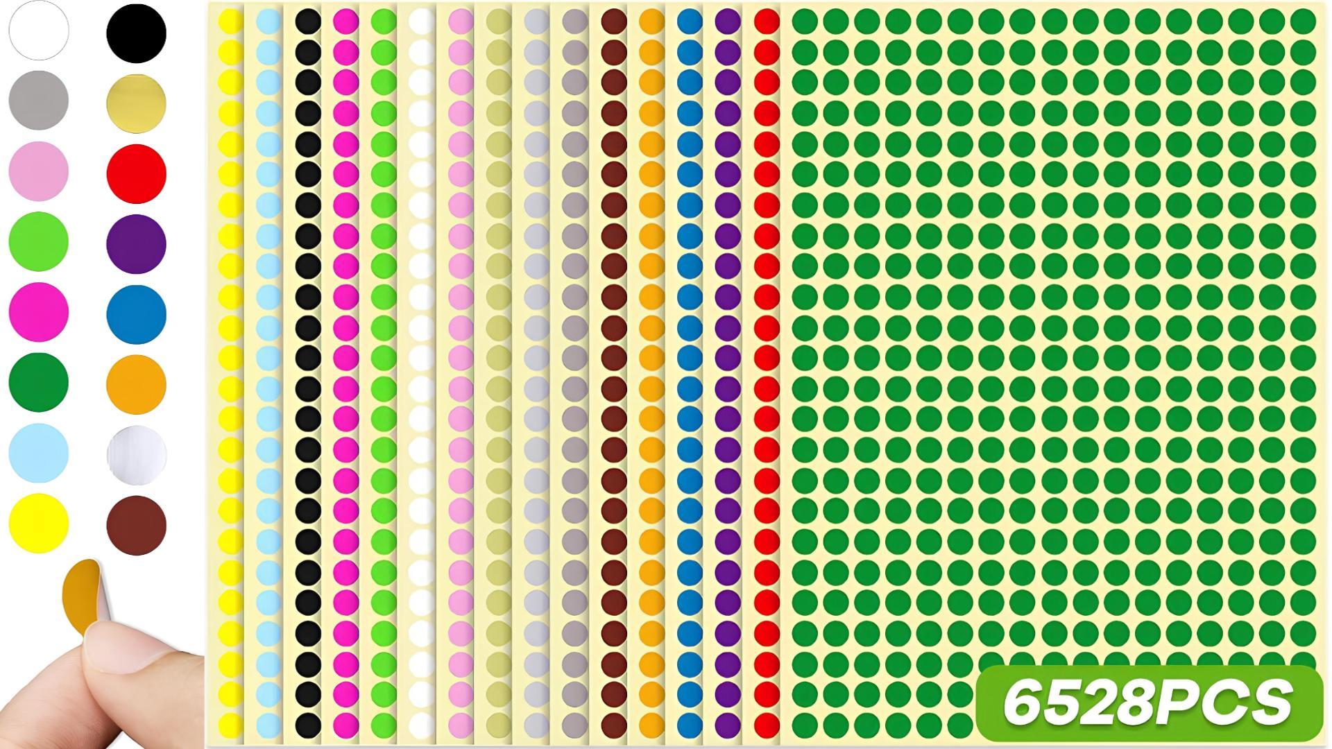 Circle Stickers 100 Gold Round Stickers - Sticky Coloured Self Adhesive ...
