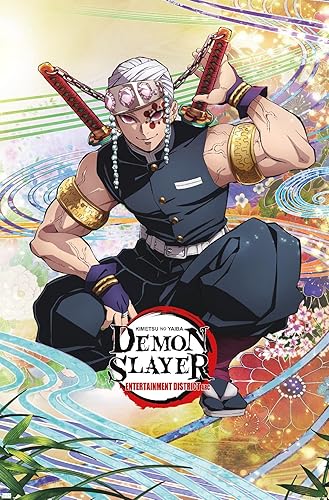 Trends International Demon Slayer - Póster de pared de una hoja de Tengen Uzui, 22.375 x 34 pulgadas, versión premium sin marco