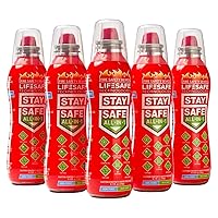 Vista 10 de LifeSafe Technologies StaySafe Extintor de Incendios Portátil Todo en 1, Spray de Incendios Compacto Fácil de Usar en 10 Tipos de Incendios, No