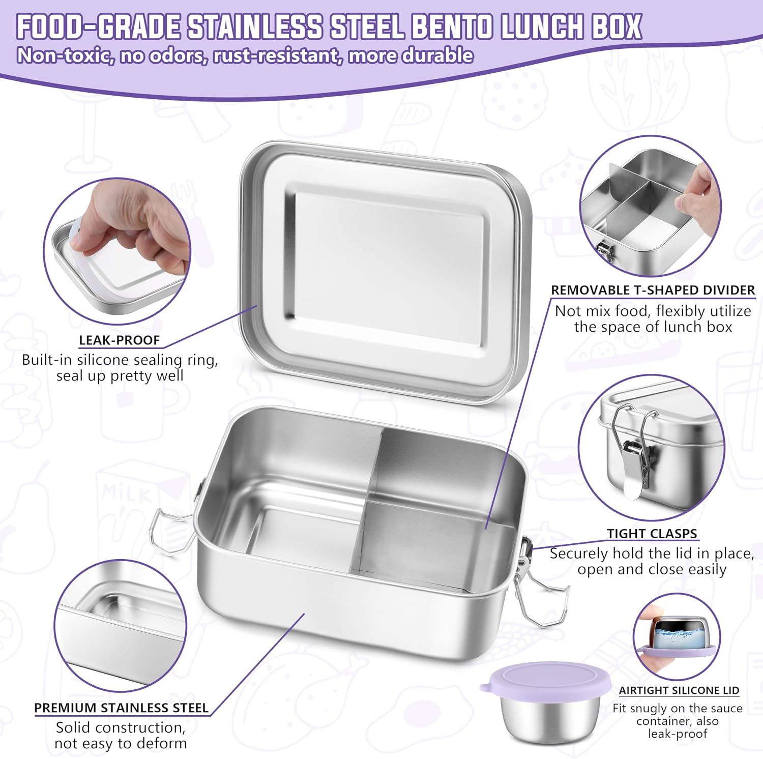 Haware Stainless Steel Lunch Box 29oz