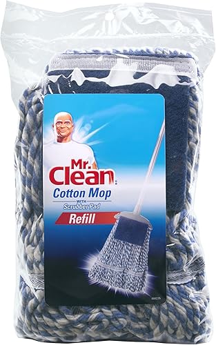 Mr. Clean Trapeador de algodón con recambio de fregador, XL