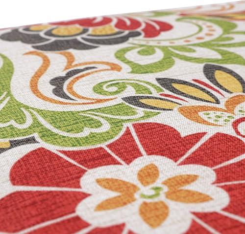 Miniatura 3 de Pillow Perfect - Cojín para asiento, estampado Zoe Citrus, esquinas cuadradas, ideal para exterioresinteriores