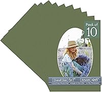 Vista 86 de CountryArtHouse Marco ovalado verde cazador de 5 x 7 pulgadas, sin ácidos, con núcleo blanco, corte biselado para fotos de 4 x 6, se adapta a marcos