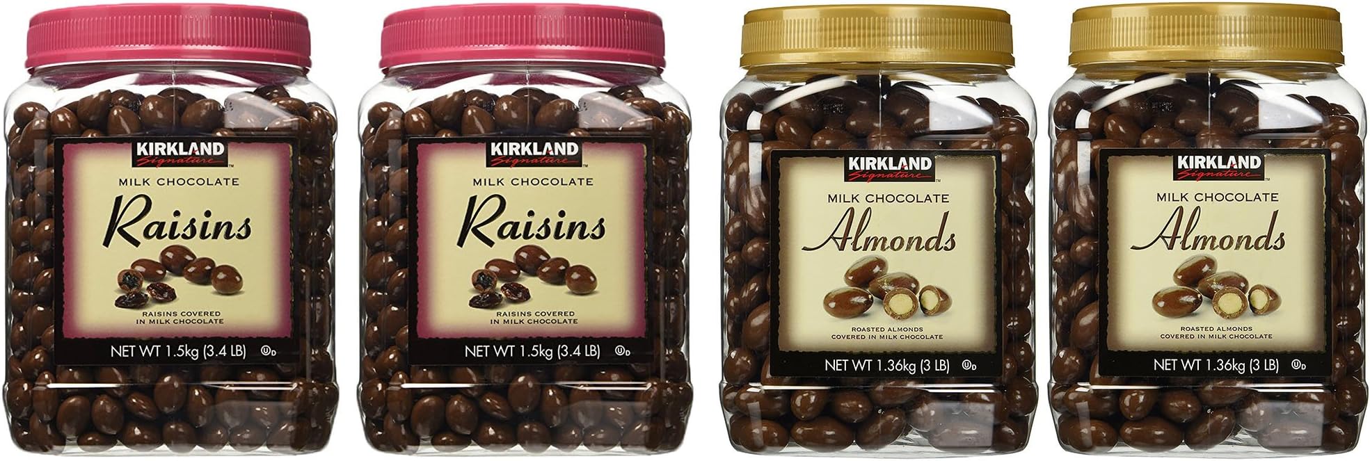 Kirkland Signature Milk Chocolate Roasted Almonds Jars