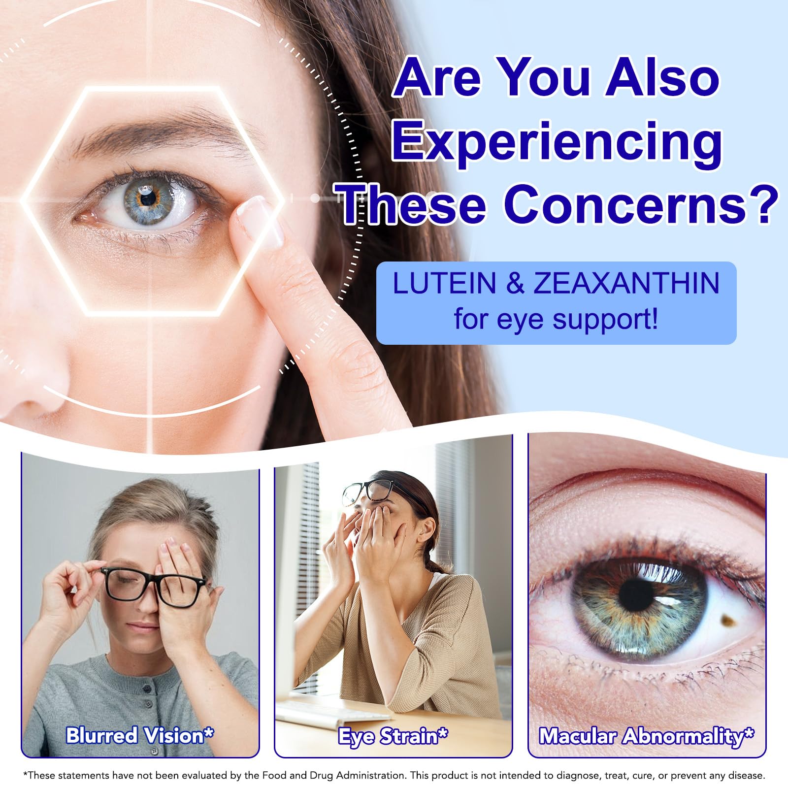 Lutein Zeaxanthin Kapseln 40mg – Augen Vitamine mit DHA, EPA, Zink, Vitamin A, C, D, E, B6 & B12 – Nahrungsergänzung für Normale Sehkraft – 300 Softgel Kapseln