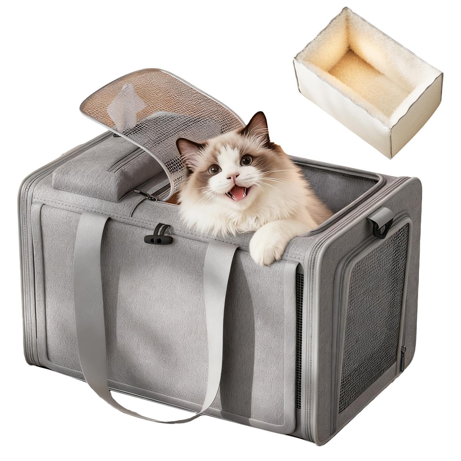 Trasportino Per Gatti Organizzatore Per Il Trasporto Di Con Fodera Interna | Organizzatore Per Viaggio Animali Domestici Per Brevi Viaggi A Piedi In Auto Escursionismo All'Interno E
