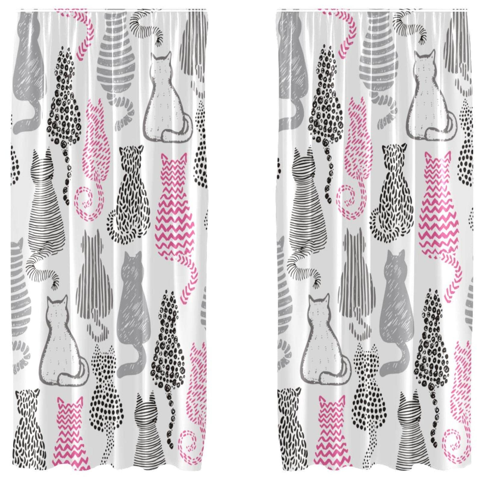 Rideaux chats pour une ambiance douce et chaleureuse dans la maison