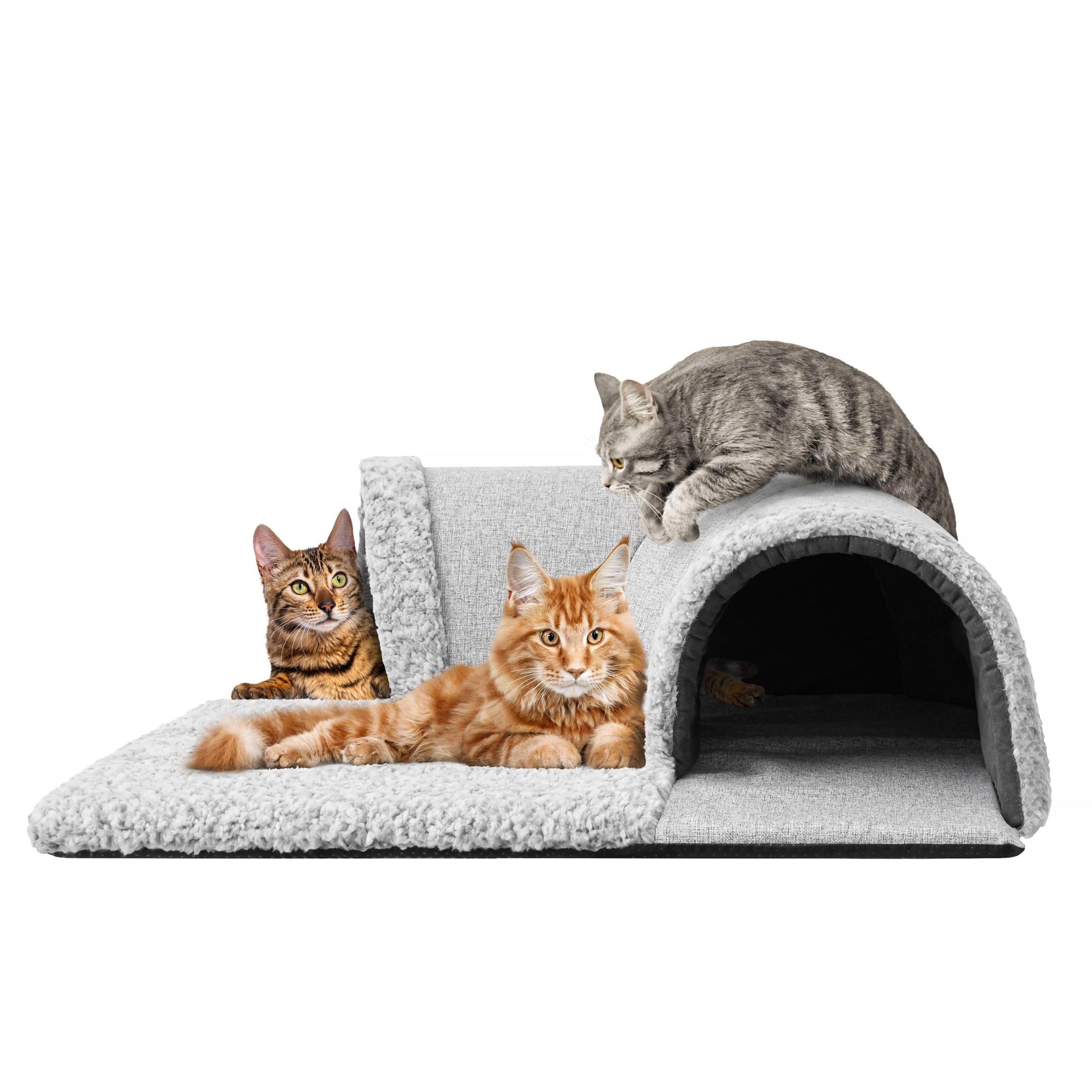 Gatto a tunnel per gatti, cuccia per gatti, cuccia per gatti, cuccia per gatti, cuccia per cani, cenere