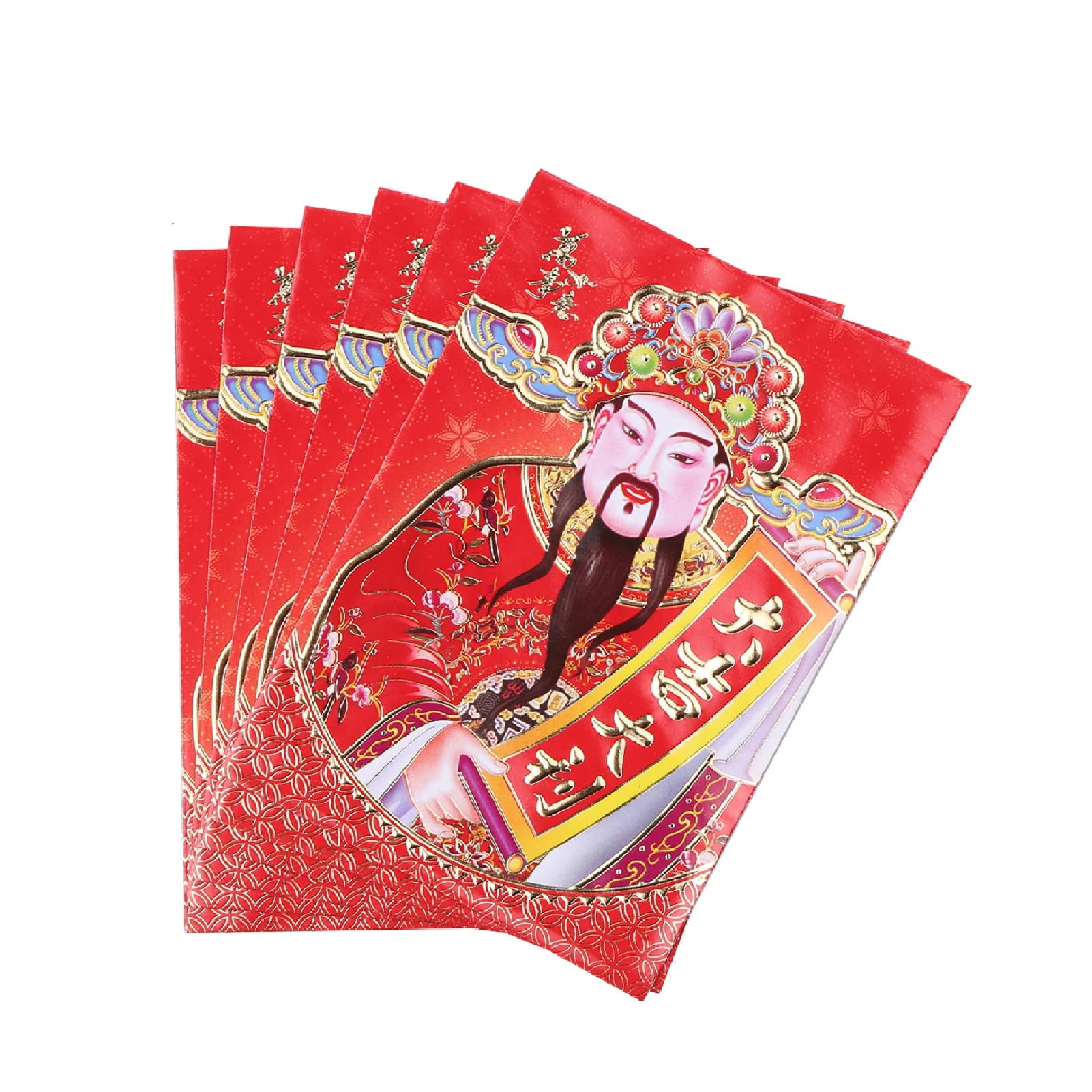Generic 2021 Chinese New Year Red Envelope Chinese Zodiac Year of The Ox Cartoon Image Spring Festival Red Packet Lucky Money Envelopes Bao Pack of 6 |-image-21