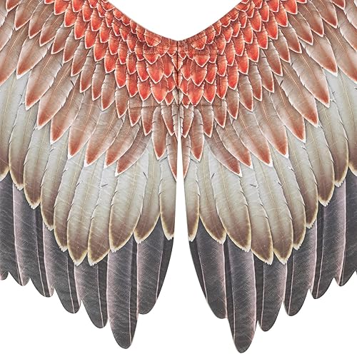 Miniatura 6 de NUOBESTY Ala en ángulo 3D para disfraz de pájaro de águila grande, alas de ángel para adultos, disfraz de ala de ángel para fiesta de Halloween,
