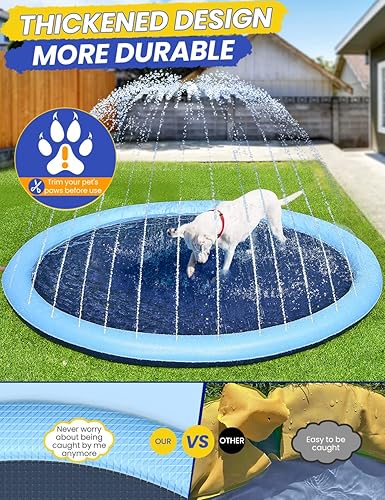 Miniatura 4 de Almohadilla antideslizante para perros de 97 pulgadas, extra grande, para mascotas, para perros, resistente XXL, para niños, bebés, piscina de