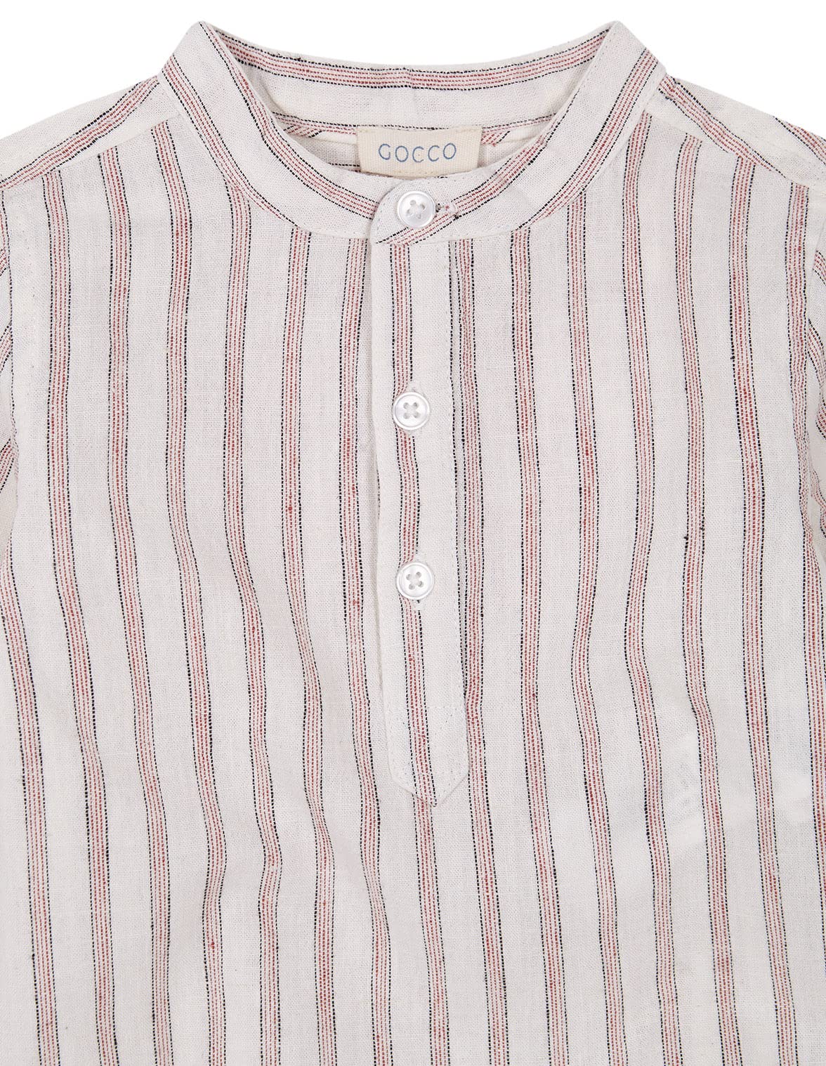 Gocco Camisa Rayas Marsala Bebés