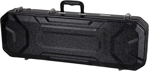 Miniatura 4 de Crossrock Estuche de violín de tamaño 44  Carcasa rígida moldeada de ABS con compartimento interior, 2 soportes para arco, bloqueo de seguridad y