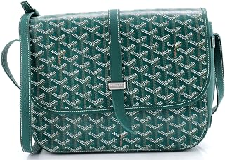 Goyard, Pre-Loved Belvedere II Messenger Bag Coated Canvas MM, Green