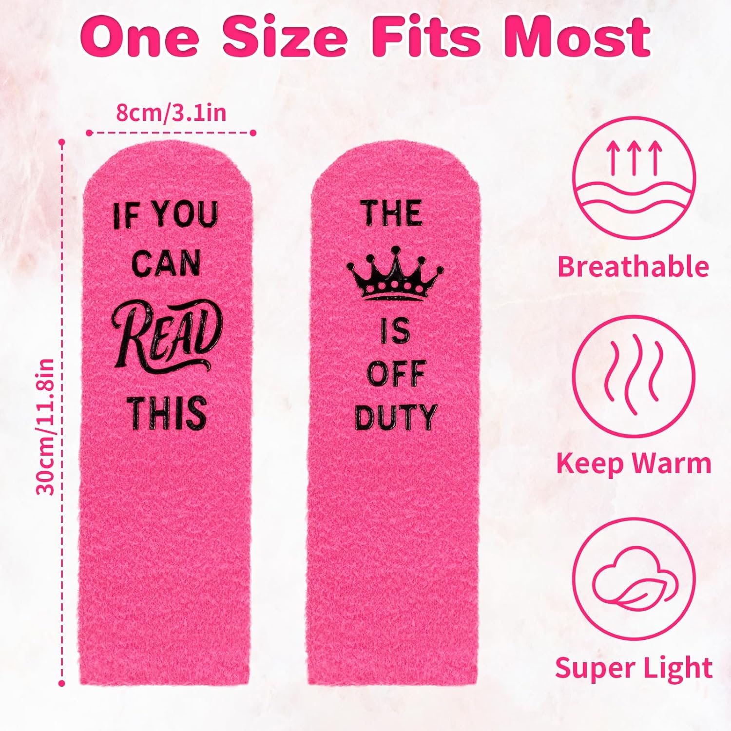 Retirement Gift for Woman Funny Fuzzy Socks Retirement Birthday Gag Gift for Mom Grandma Christmas Stocking Stuffer - Image 3