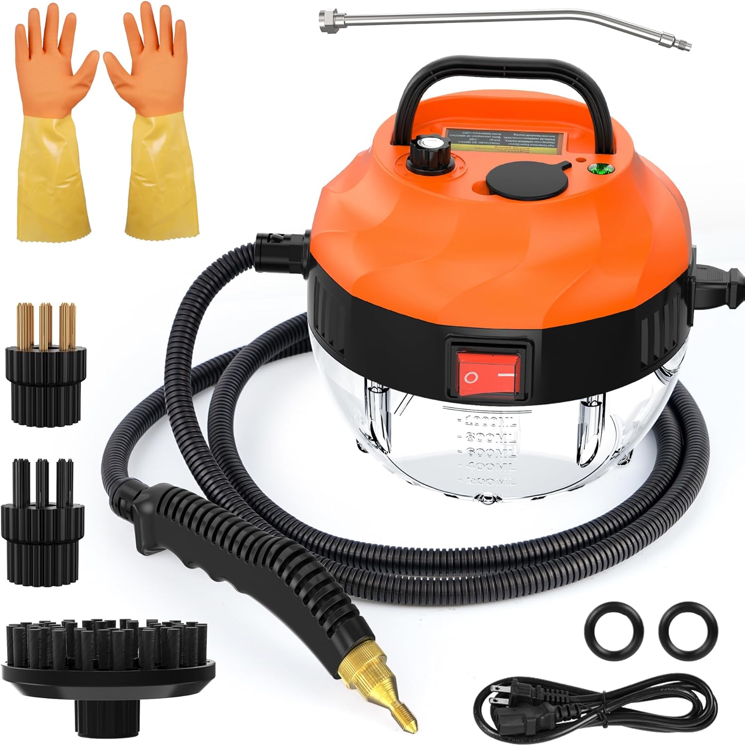 2500W Handheld Steamer for Cleaning, 1000ML High Press