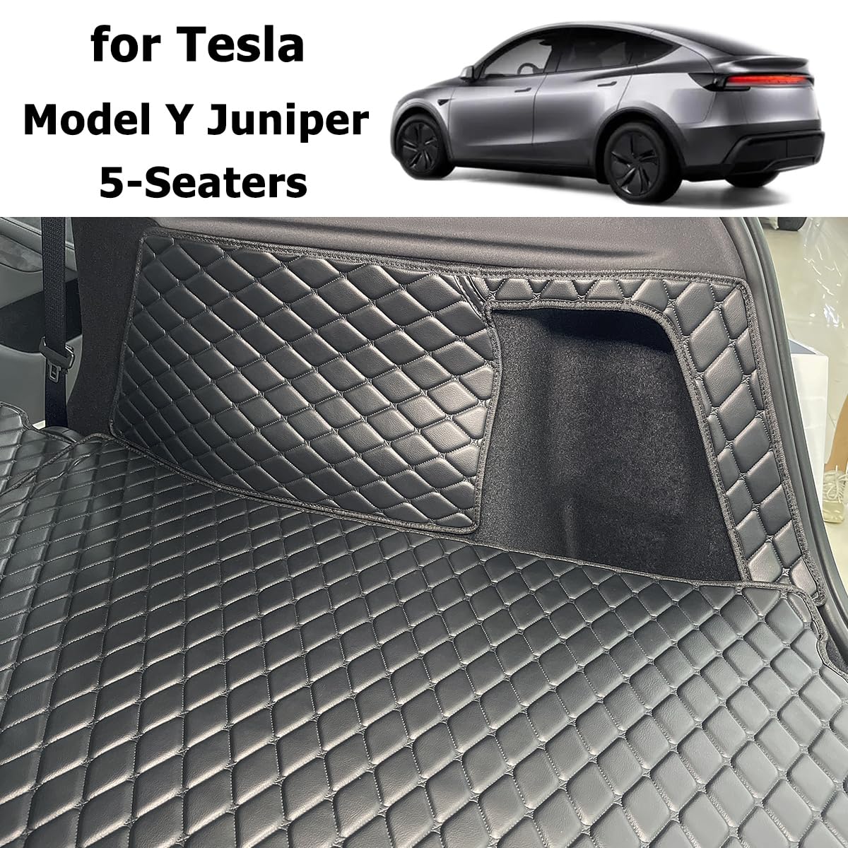 Kofferraumwanne für Tesla Model Y Juniper 2025-2026 (5-Sitzer) | Kofferraummatte Kofferraumabdeckung