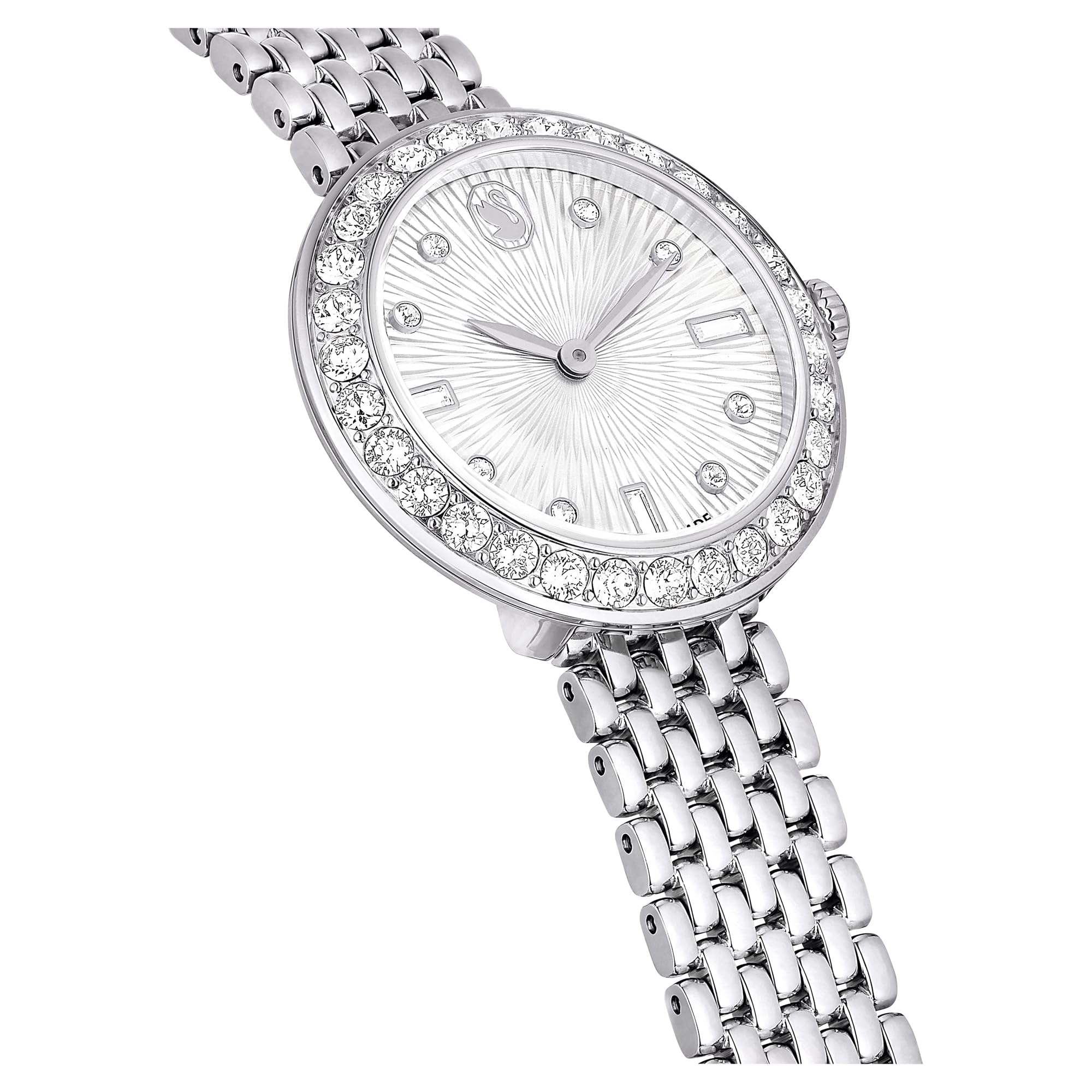 Swarovski Reloj analógico de Cuarzo Suizo Unisex para Adulto con Correa de Metal 5673022, Plateado