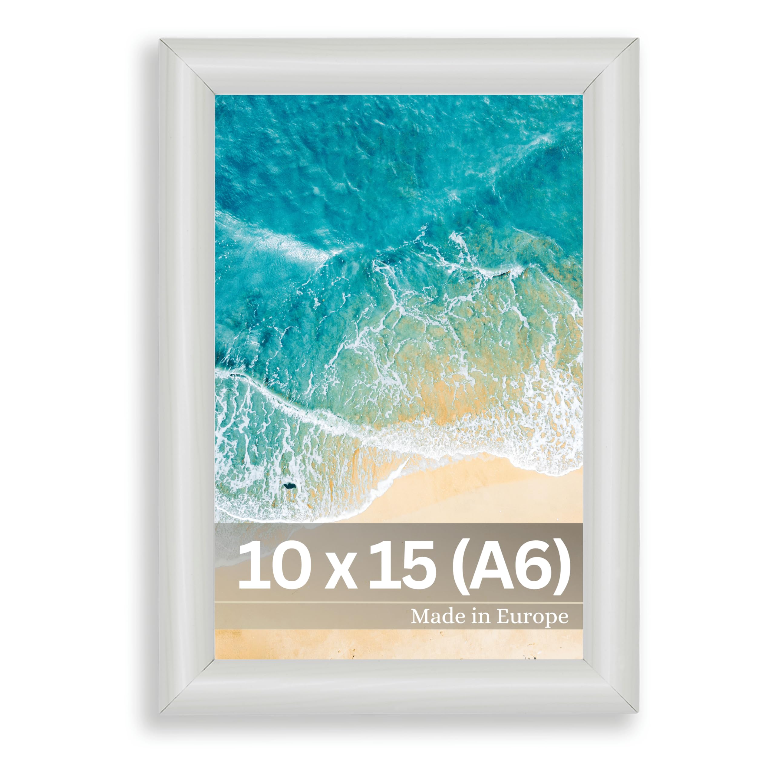 Cadre Photo Argent 'Monet' Format 10x15 Cm (A6) - Style Vintage Shabby Chic - À Poser Ou à Accrocher - Fabriqué En Europe