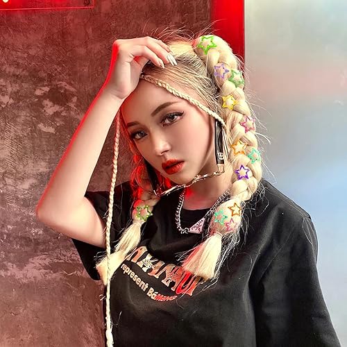 Miniatura 5 de Pinzas para el cabello con broches de presión, antideslizantes, accesorios para el cabello de estrella de varios colores, pinzas de metal para el