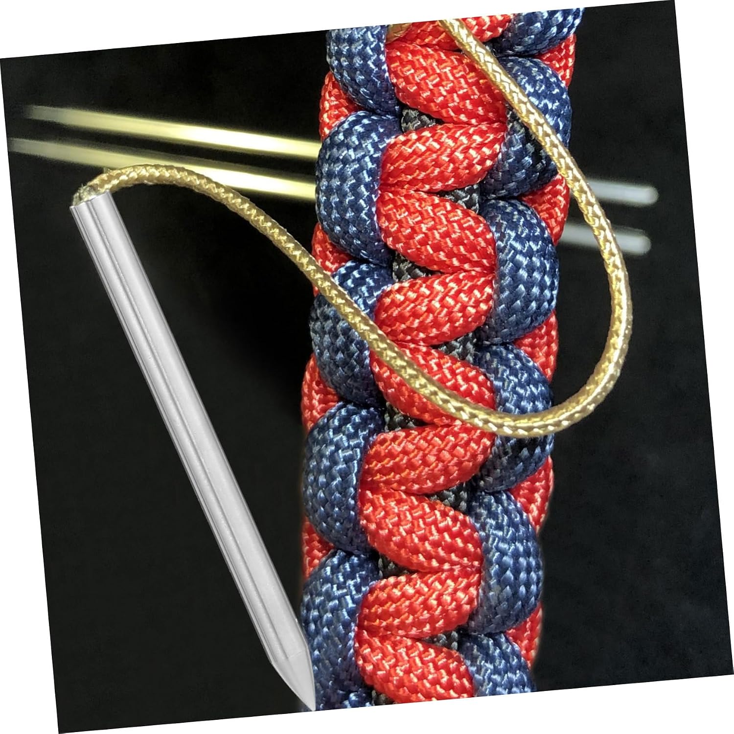 VICASKY Lacing Stitching Needles and Smoothing Tool Shoelace Baseball Glove and DIY Bracelet Weaving Durable Crafting Kit