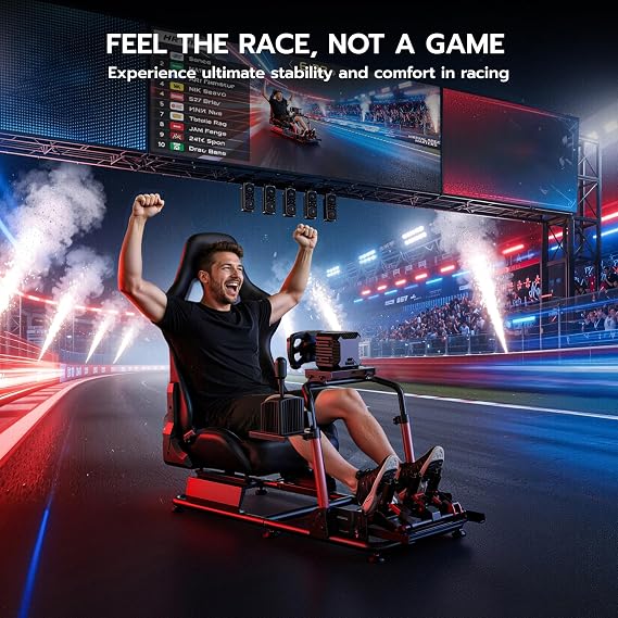 ARES WING Sim Racing Cockpit with Seat - Universal Cockpit Stand